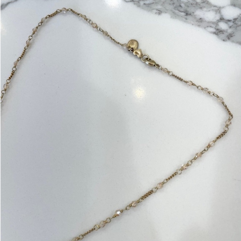 Chan Luu Golden Shadow Swarovski Crystal Layering Necklace - Picture 3 of 5